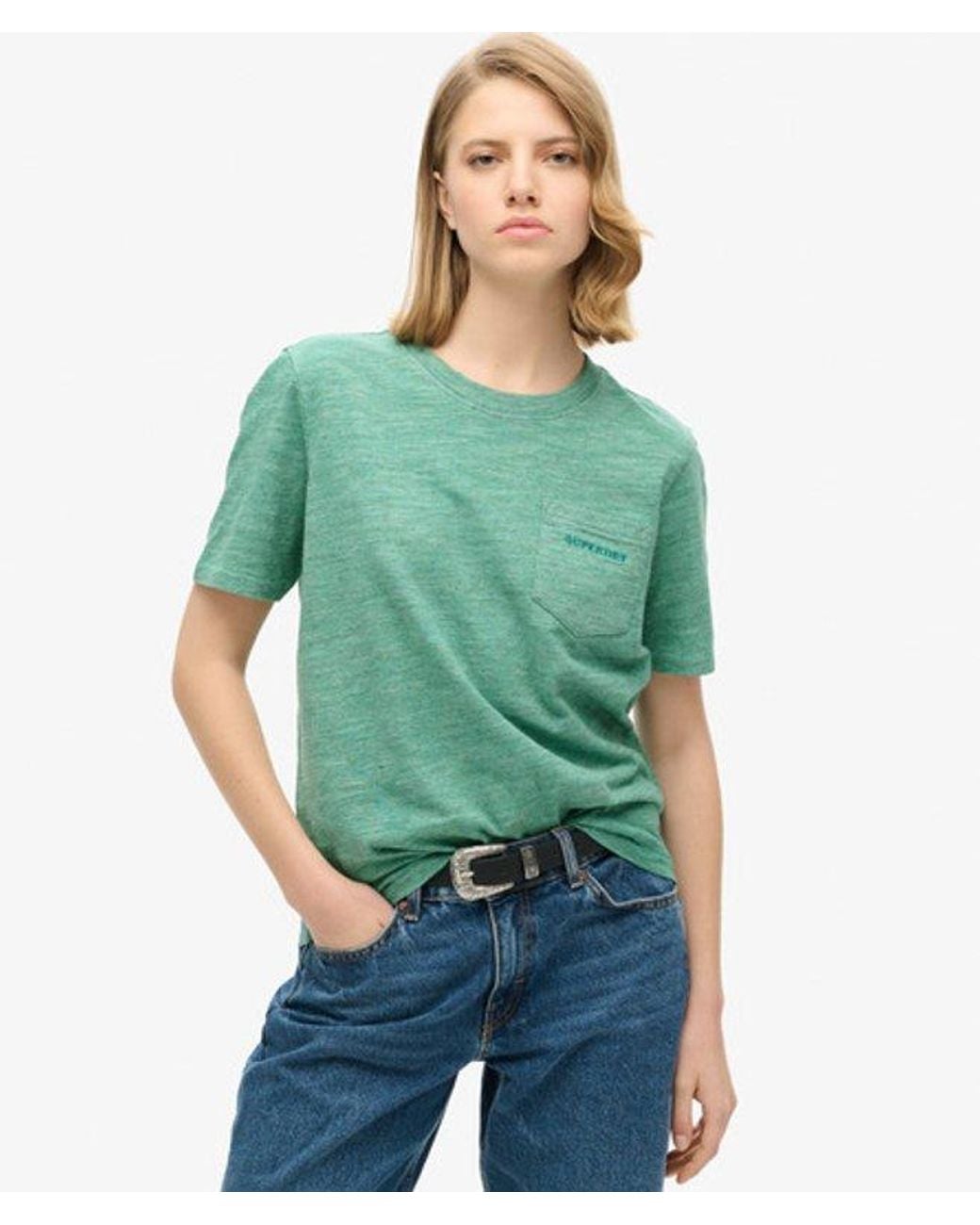 Superdry Green & Co Essential Logo Overdyed T-shirt