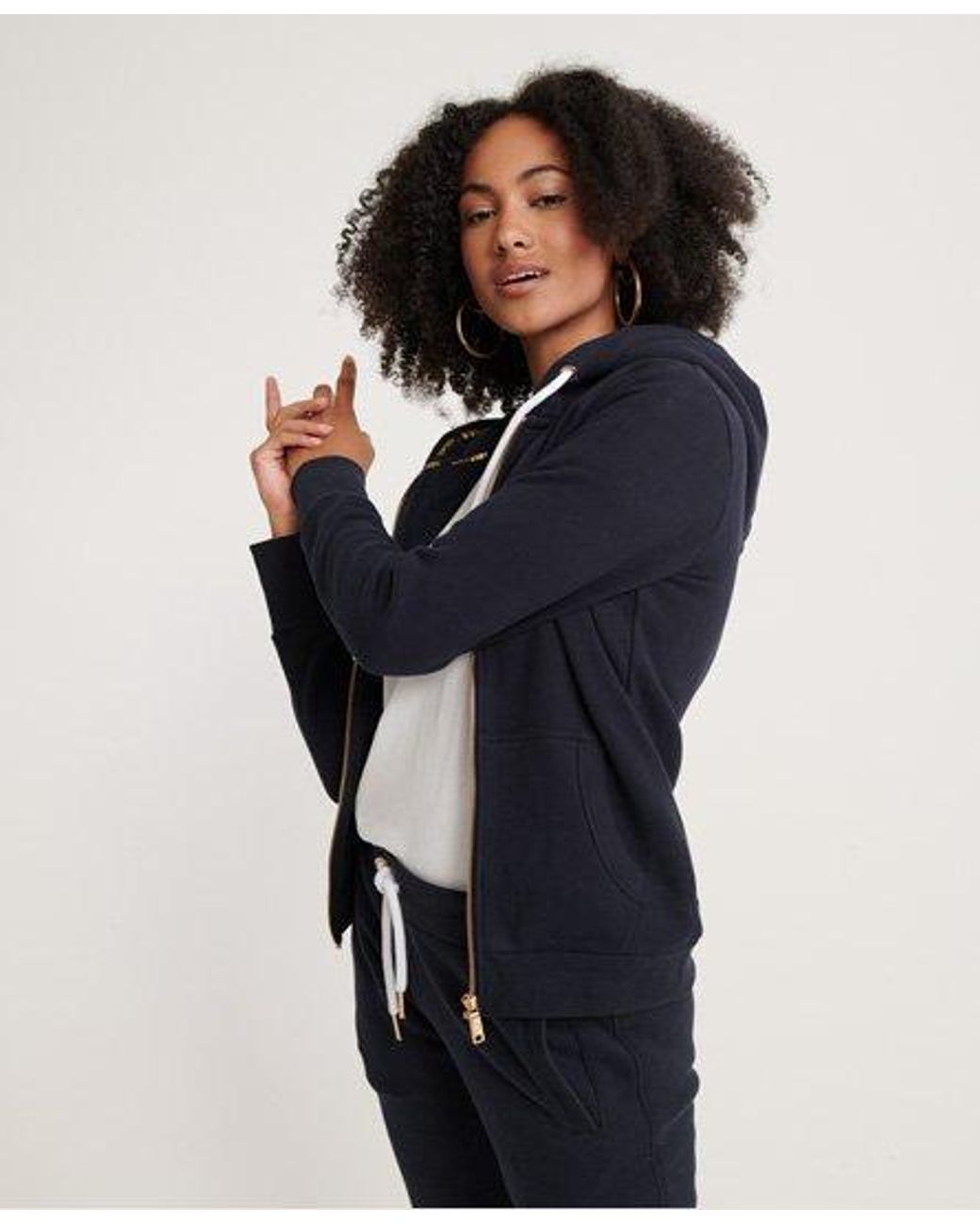 orange label elite zip hoodie