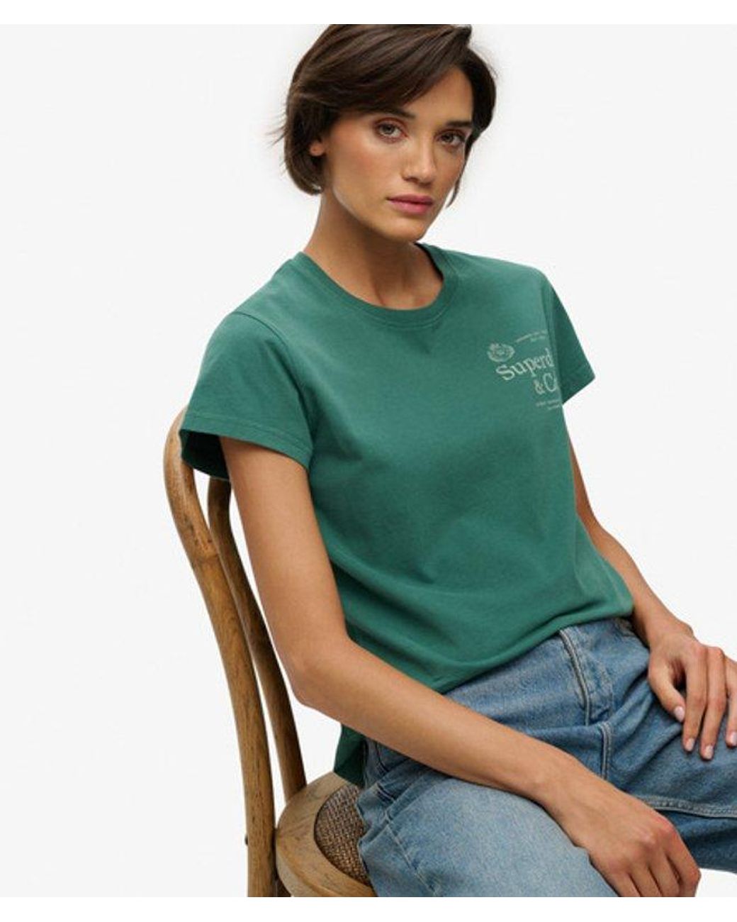 Superdry Green & Co Luxe Casual Classic T-shirt