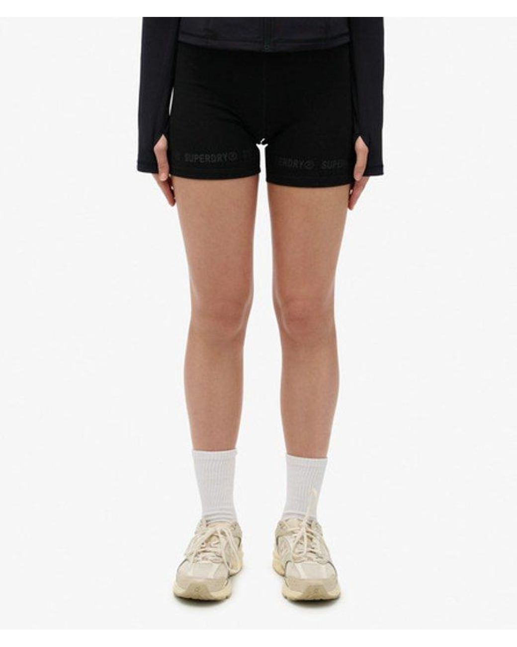 Superdry Black & Co Active Tech Cycle Shorts