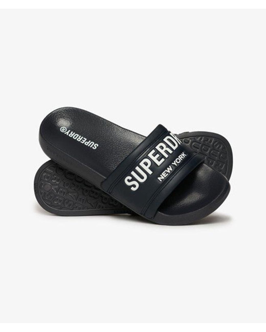 Superdry Black & Co City Luxe Pool Sliders