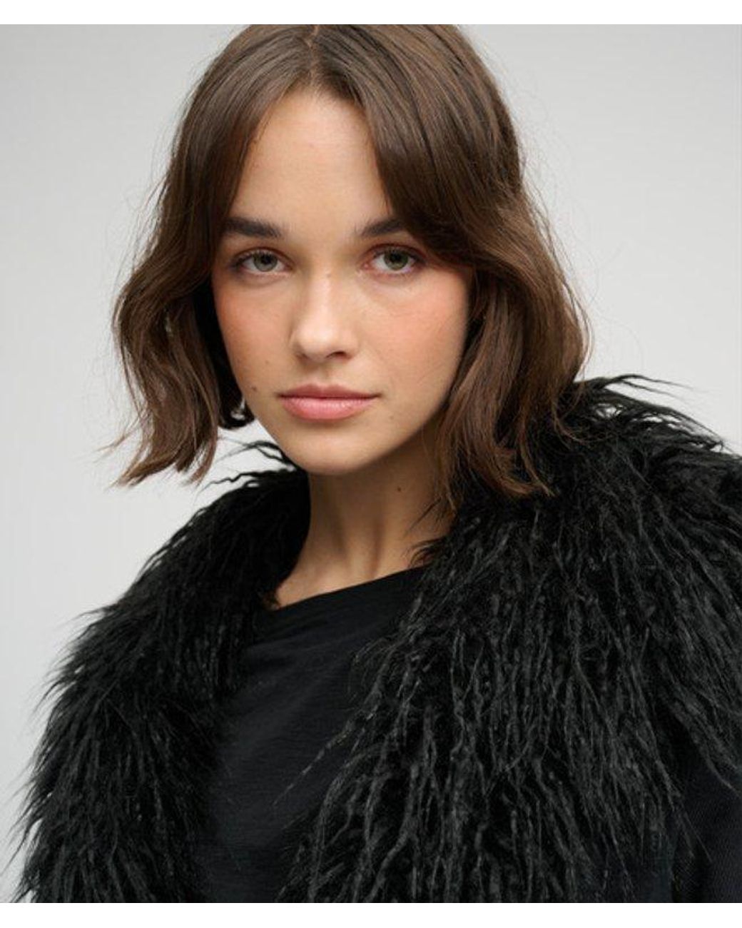 Superdry Black & Co Long Afghan Coat