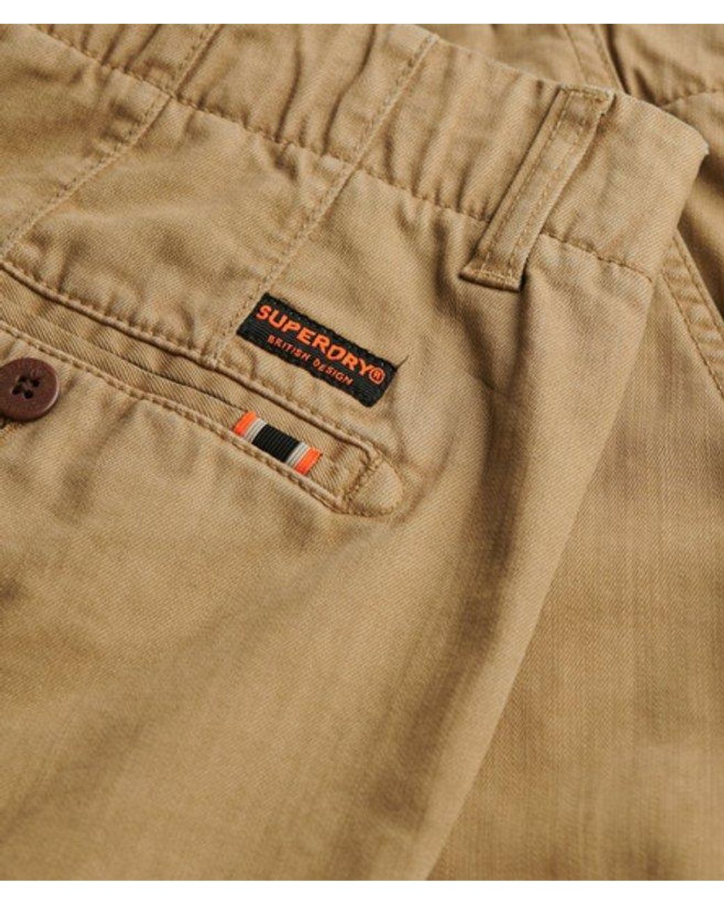 Superdry Blue Vintage International Chino Shorts for men