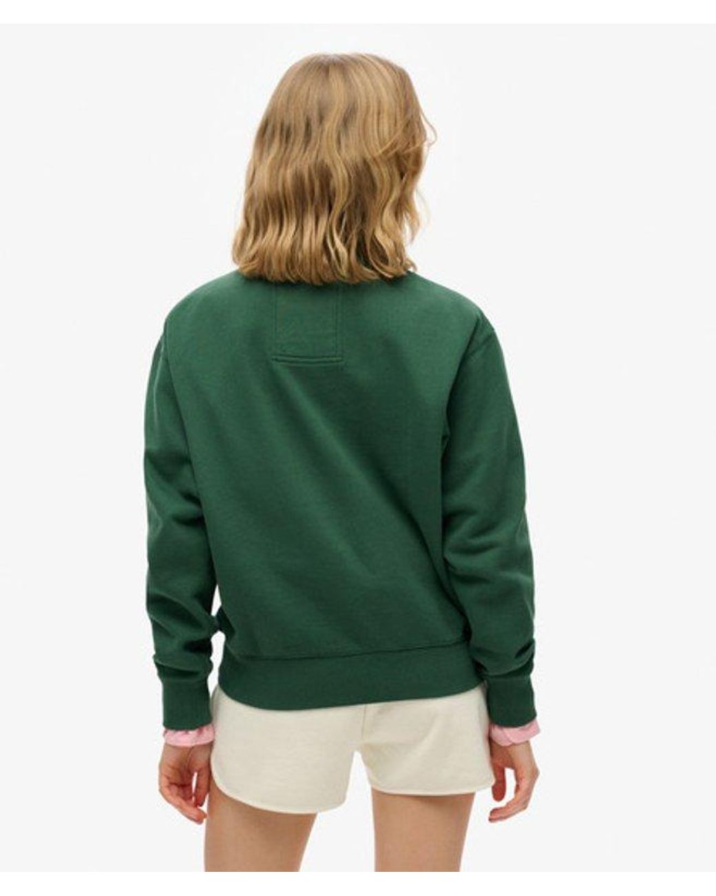 Superdry Green & Co Country Club Loose Crew Sweatshirt