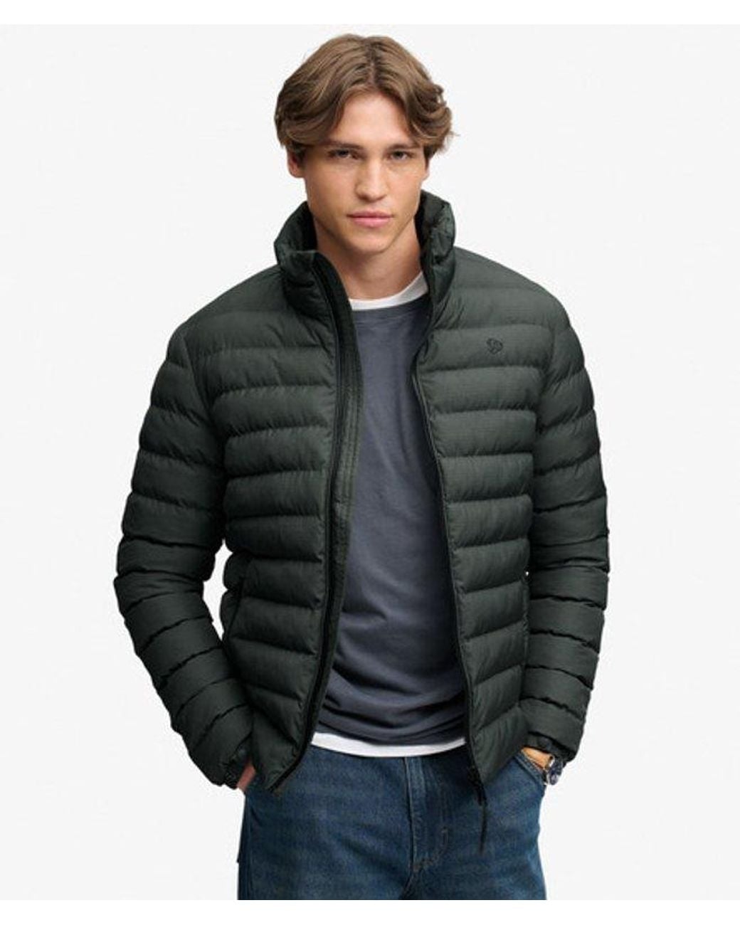Superdry Black & Co Fuji Estate Padded Jacket for men