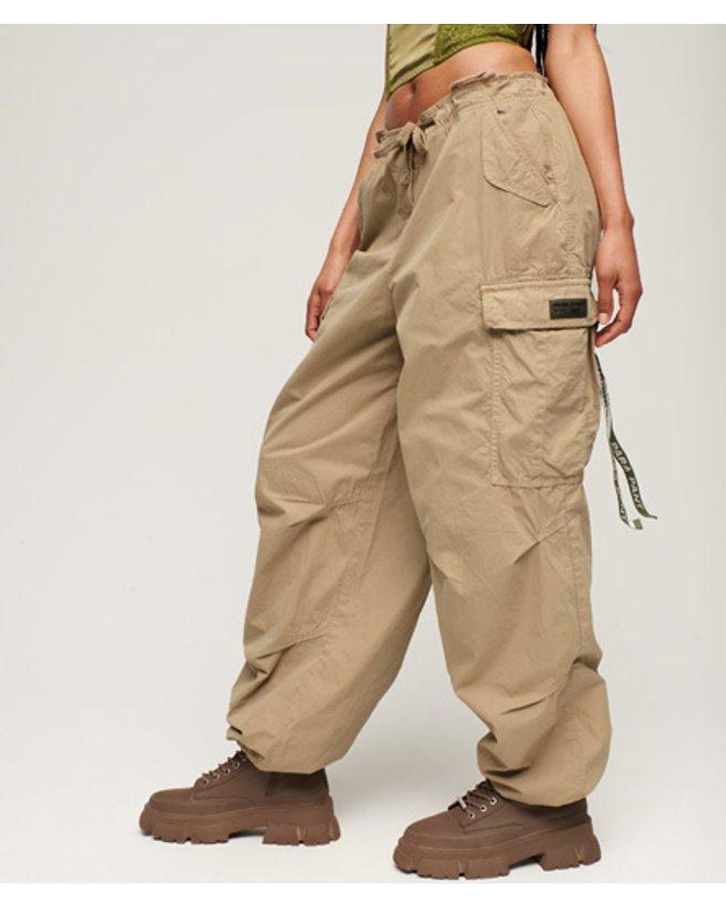 Superdry Metallic & Co baggy Parachute Pants