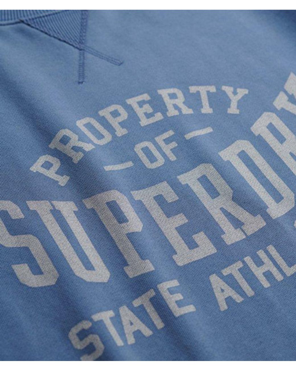 Superdry Blue & Co Athletic Essentials Crew Sweatshirt for men