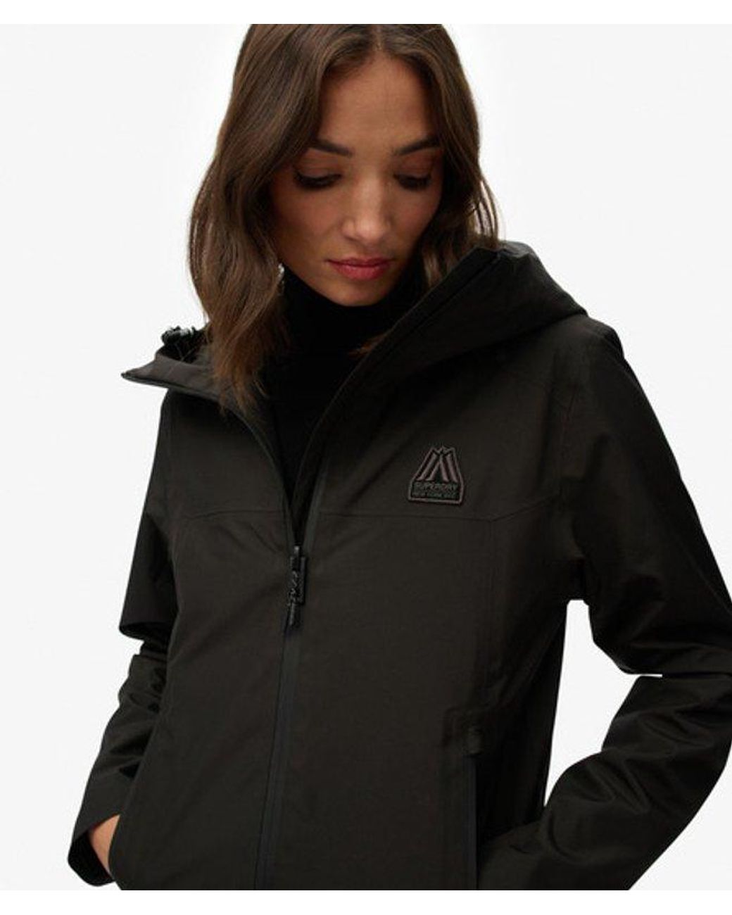 Superdry Black Waterproof Jacket