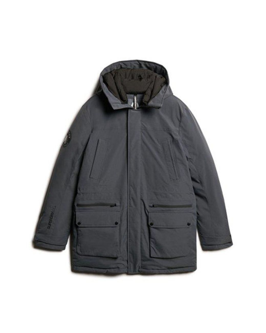 Superdry Gray & Co City Padded Parka Coat for men