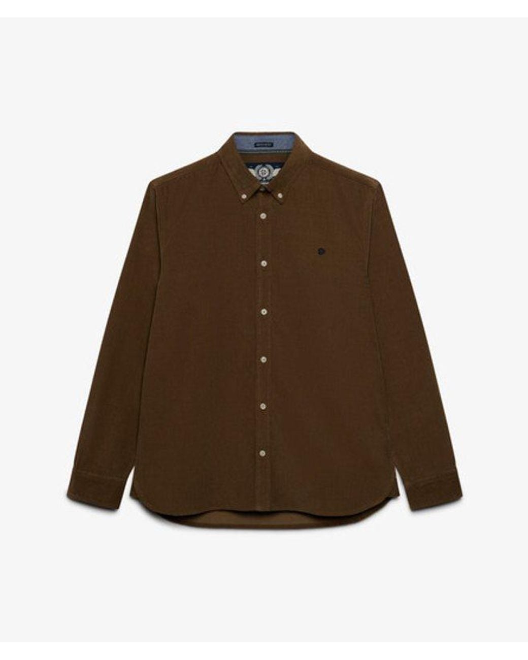 Superdry Brown & Co Classic Needle Cord Shirt for men