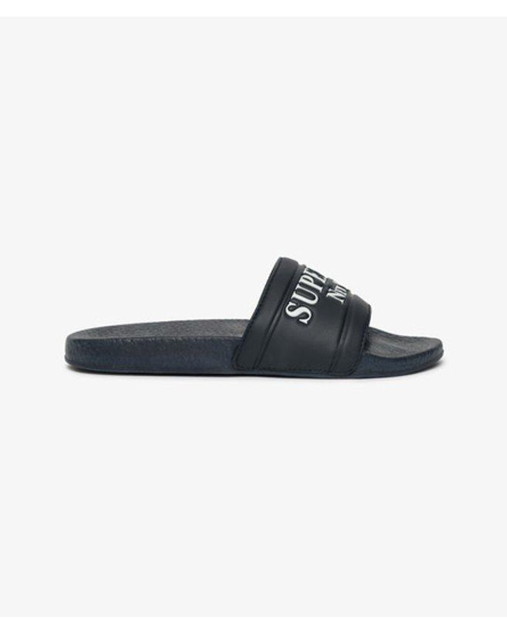 Superdry Blue & Co Destination Pool Sliders