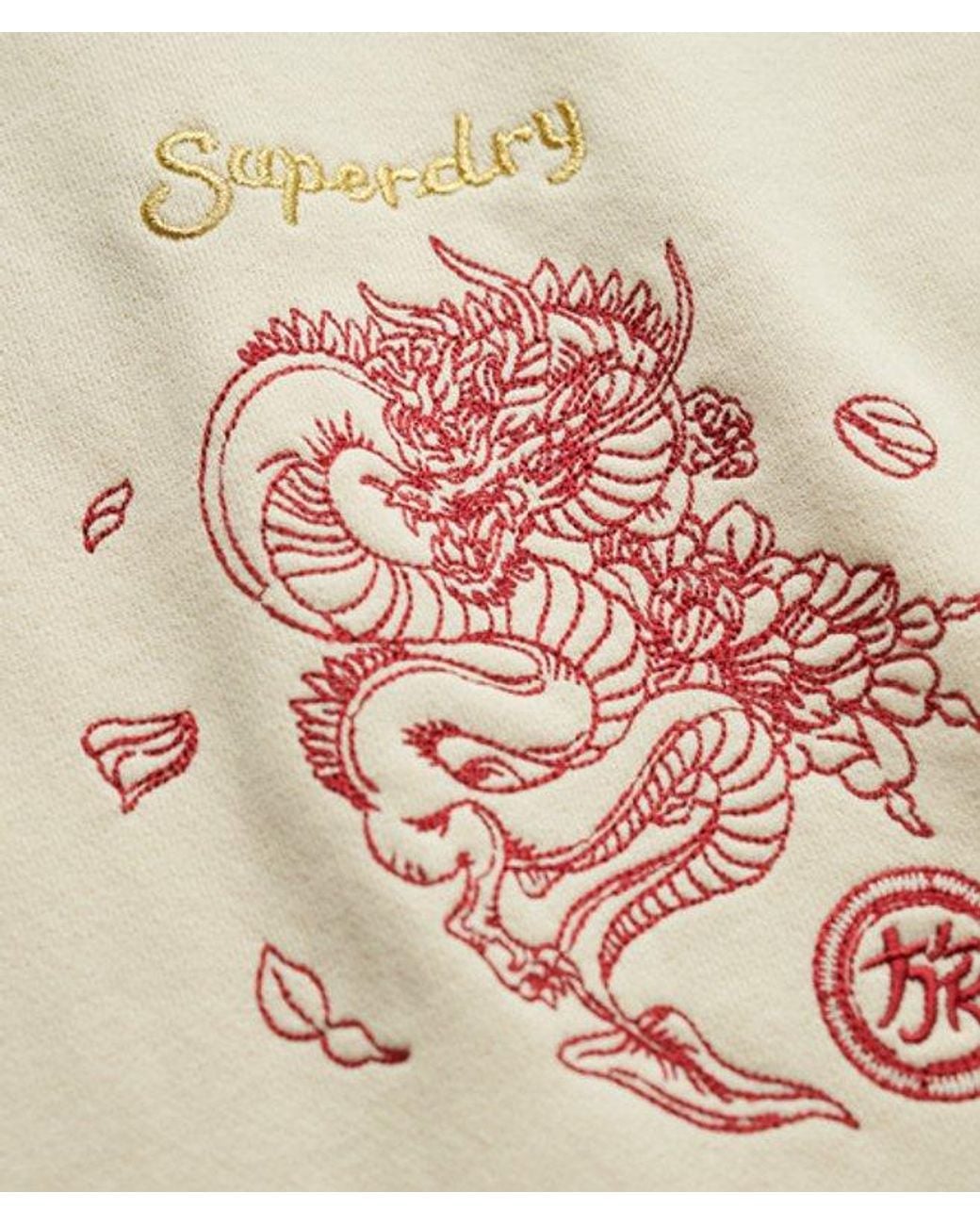 Superdry Natural Tokyo Narrative Oversized Hoodie