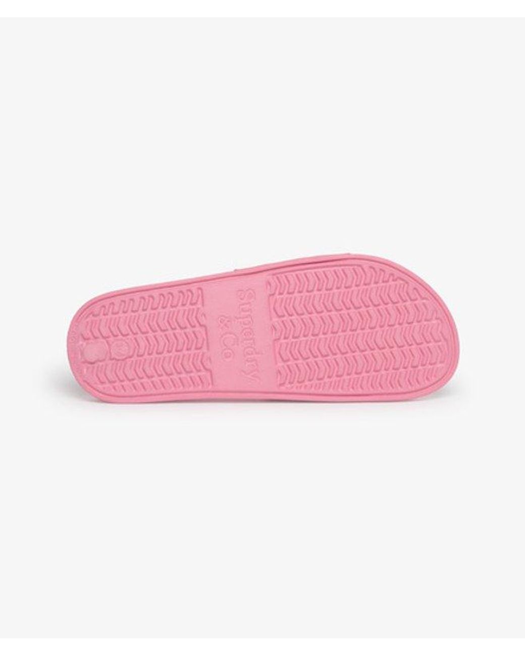 Superdry Pink & Co Pool Sliders
