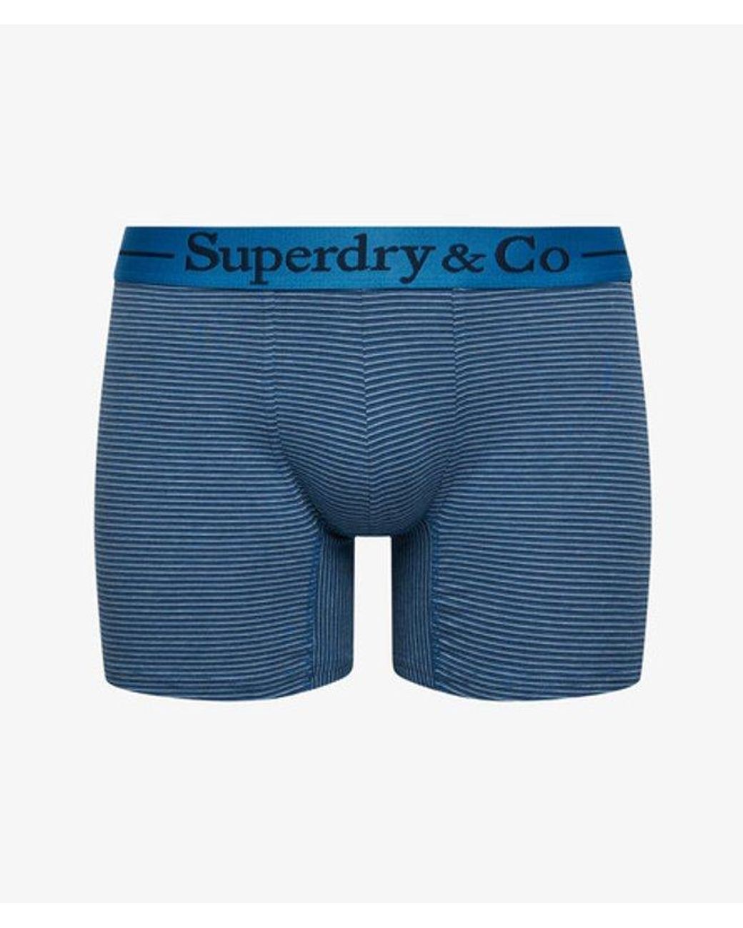 Superdry Blue Co Boxer Triple Pack for men