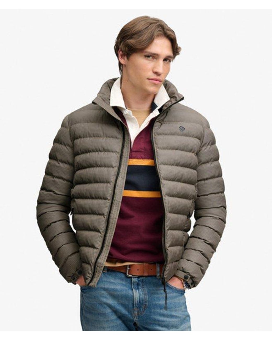 Superdry Red & Co Fuji Estate Padded Jacket for men
