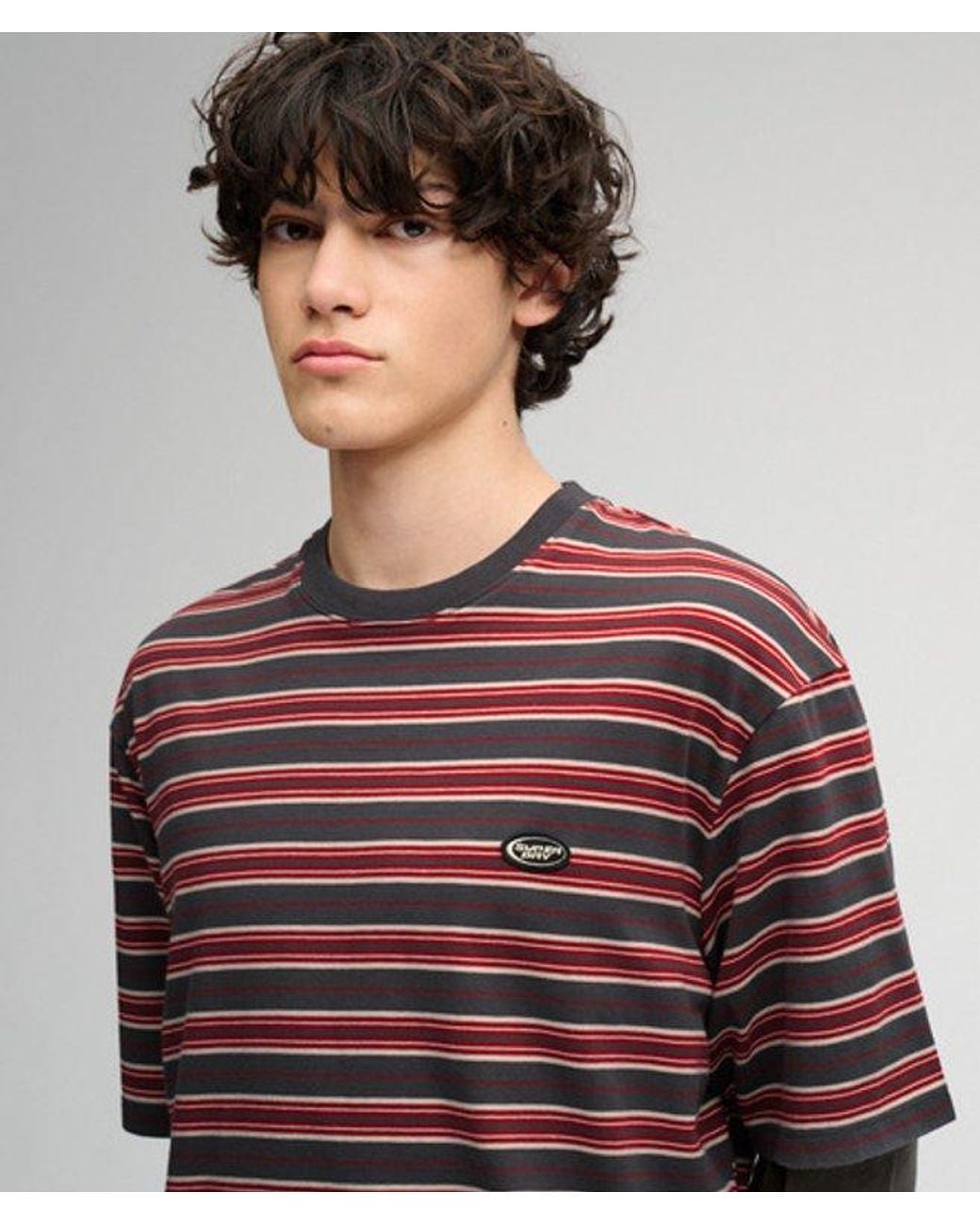 Superdry Red & Co Oversized Stripe T-shirt for men