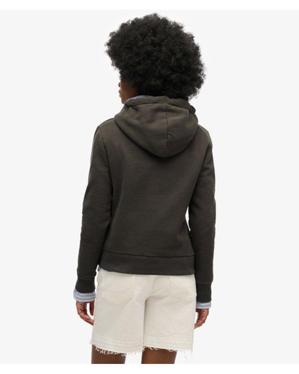 Superdry Black & Co Band Merch Hoodie