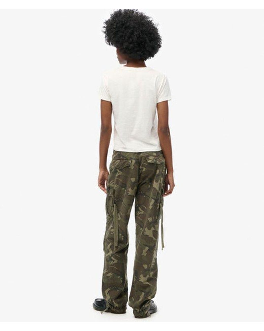 Superdry Green & Co Low Rise Para Cargo Pants