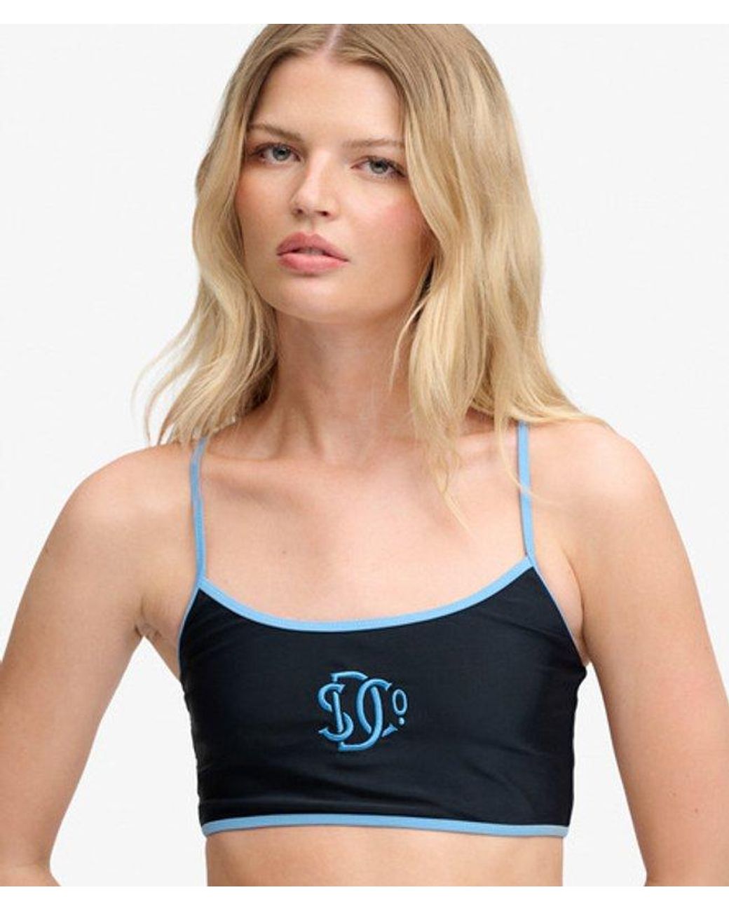 Superdry Blue & Co Contrast Bralette Bikini Top