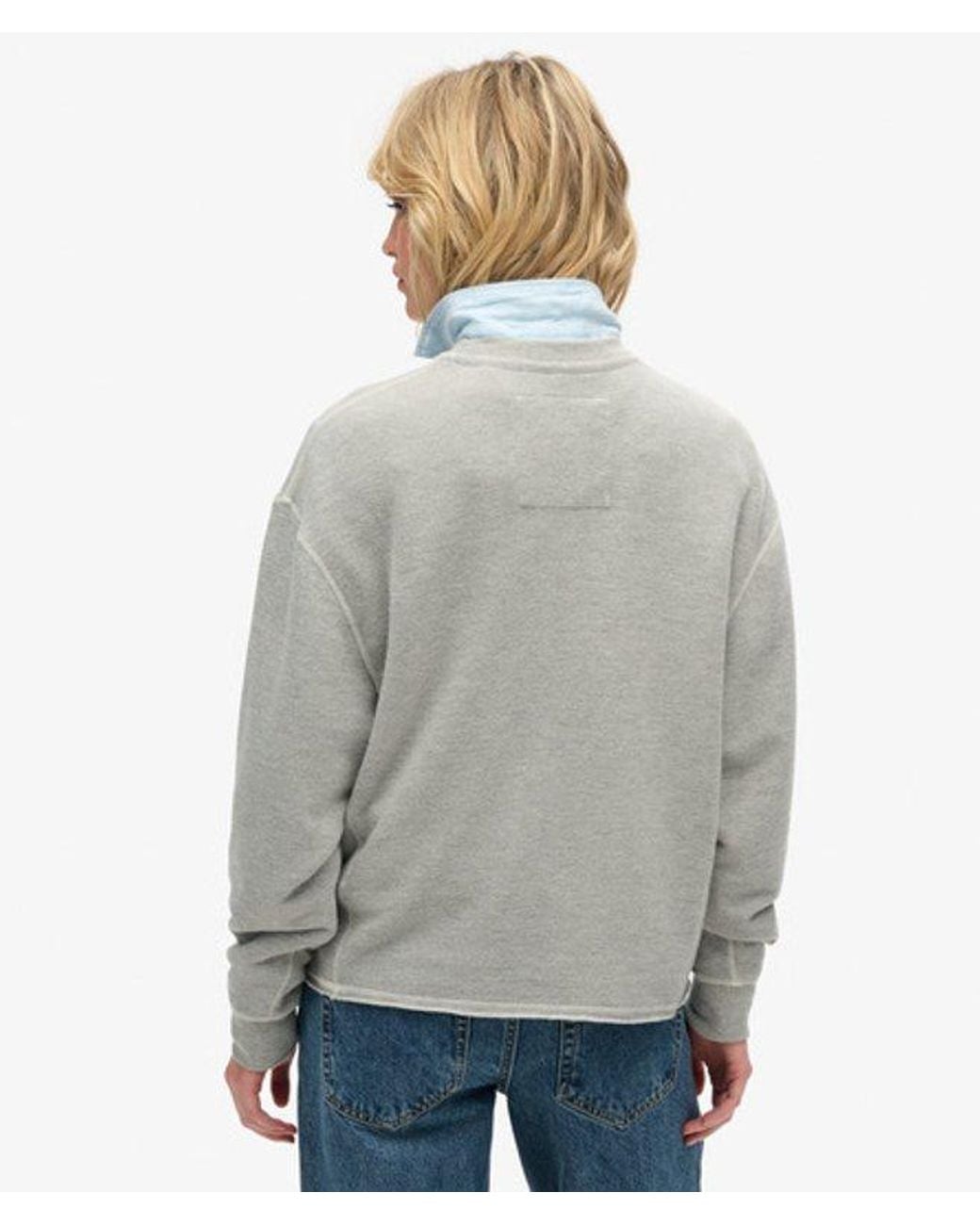 Superdry & Co Athletic Essentials Sweatshirt in het Gray