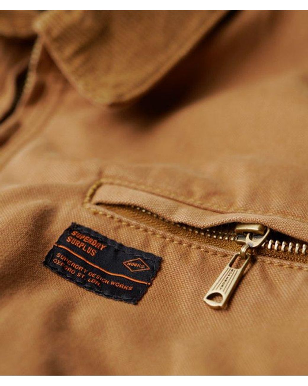 Superdry Blue & Co Classic Embroidered Logo Surplus Ranch Jacket for men