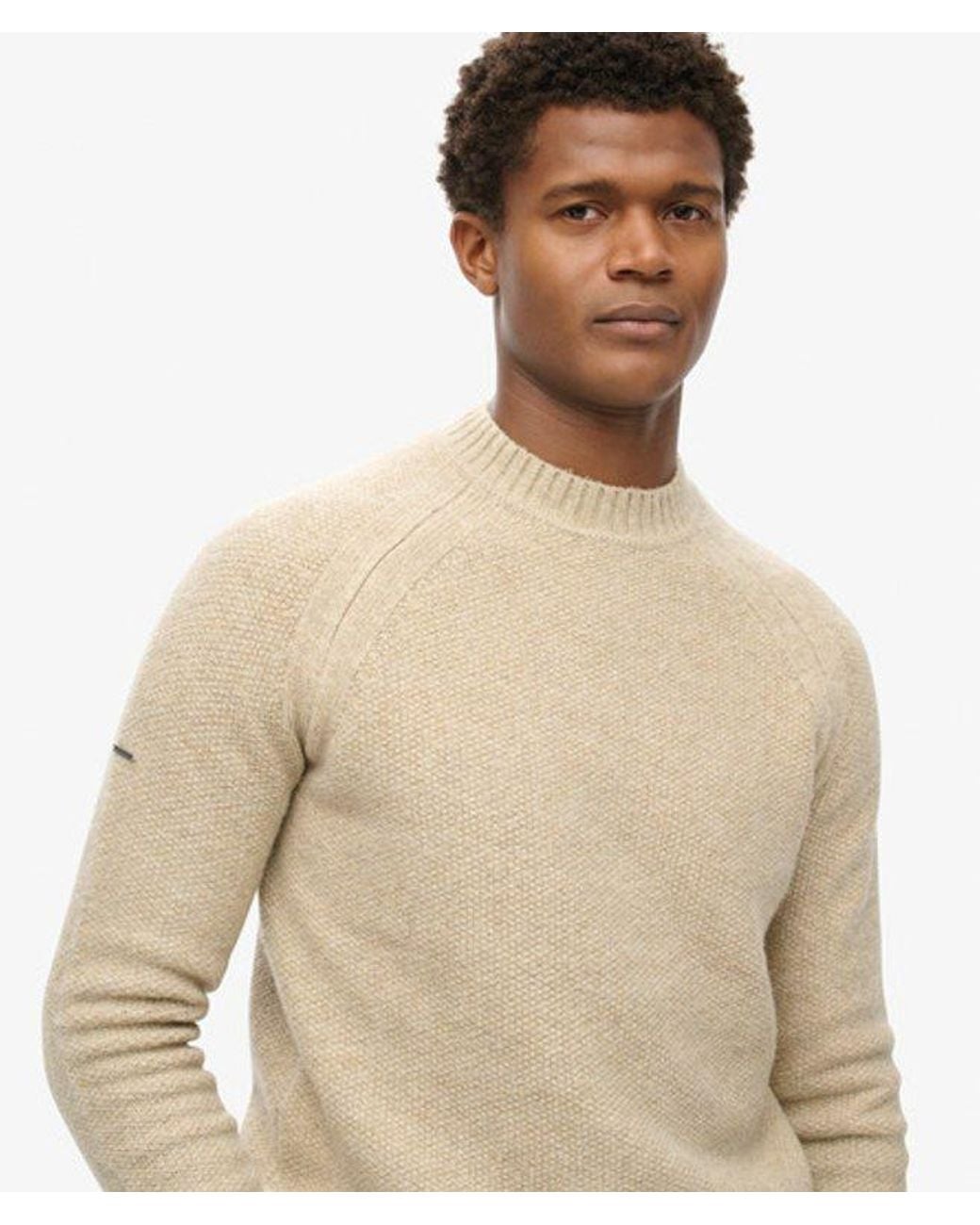 Superdry Natural & Co Chunky Raglan Jumper for men