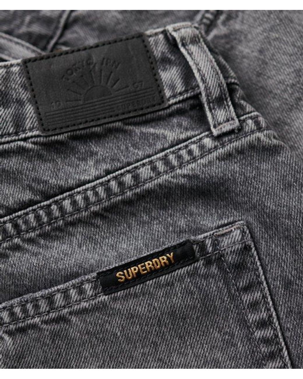 Superdry Gray Denim Hot Shorts - Size: 29