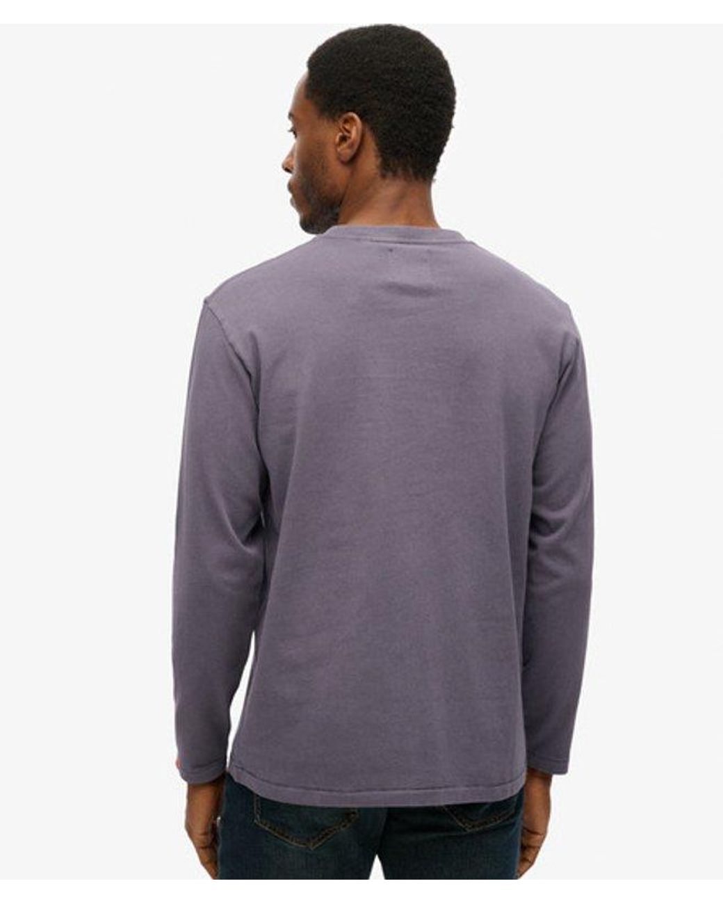 Superdry Blue & Co Athletic Essentials Long Sleeve Top for men