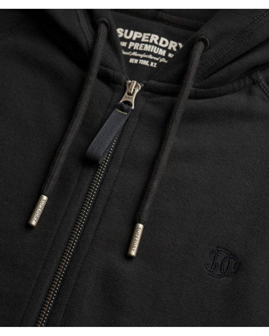 Superdry Black & Co Studios Relaxed Zip Hoodie