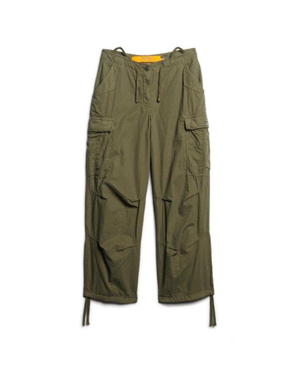 Superdry Green & Co baggy Parachute Pants