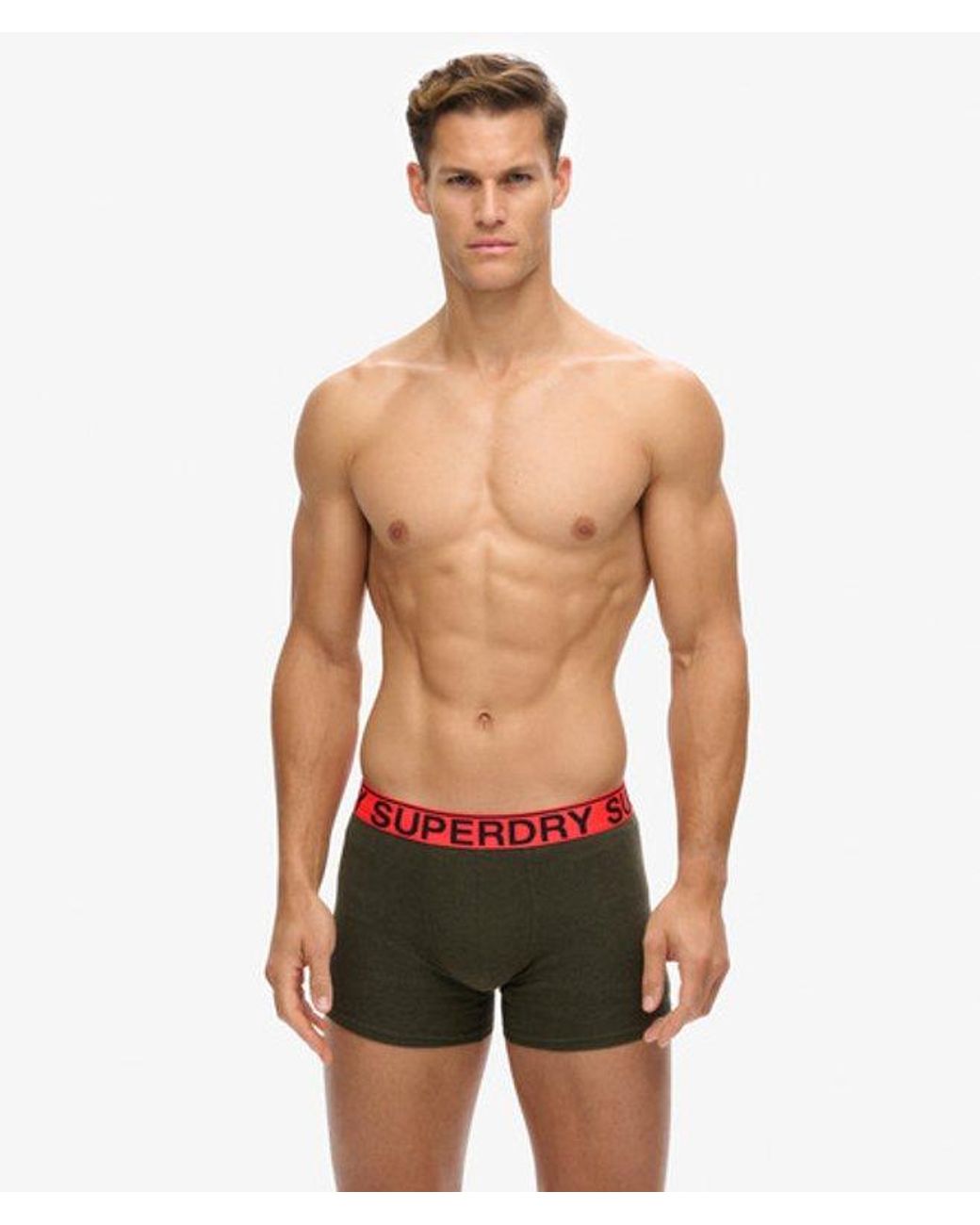 Superdry Triopak Boxers in het White voor heren