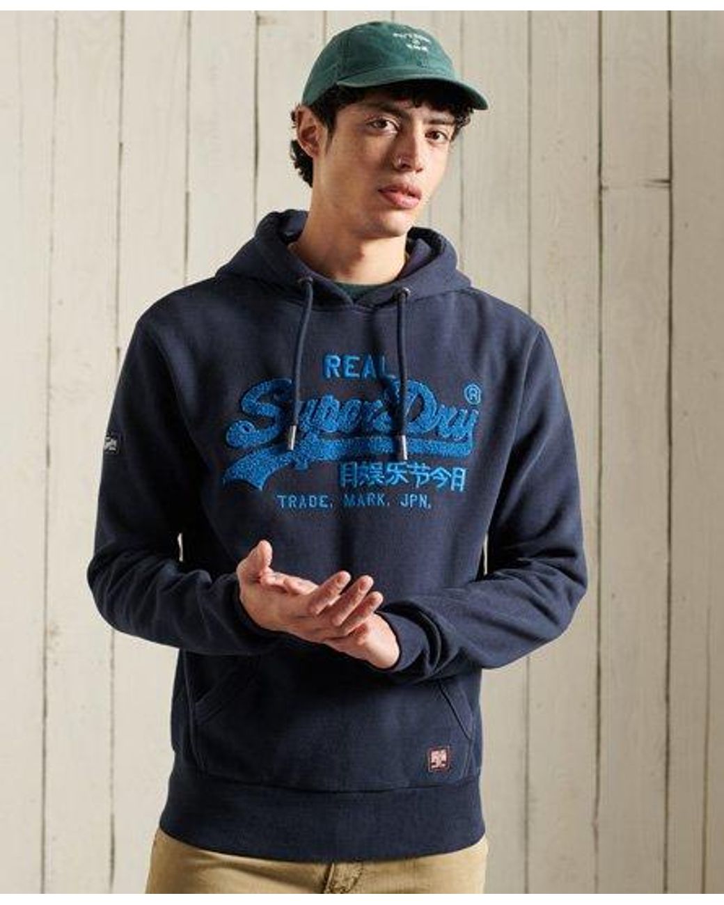 superdry denim hoodie