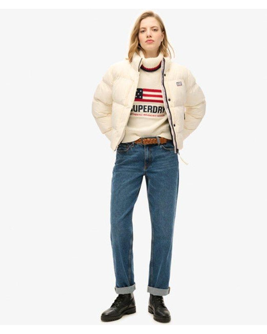 Superdry Natural & Co Sports Puffer Cropped Jacket