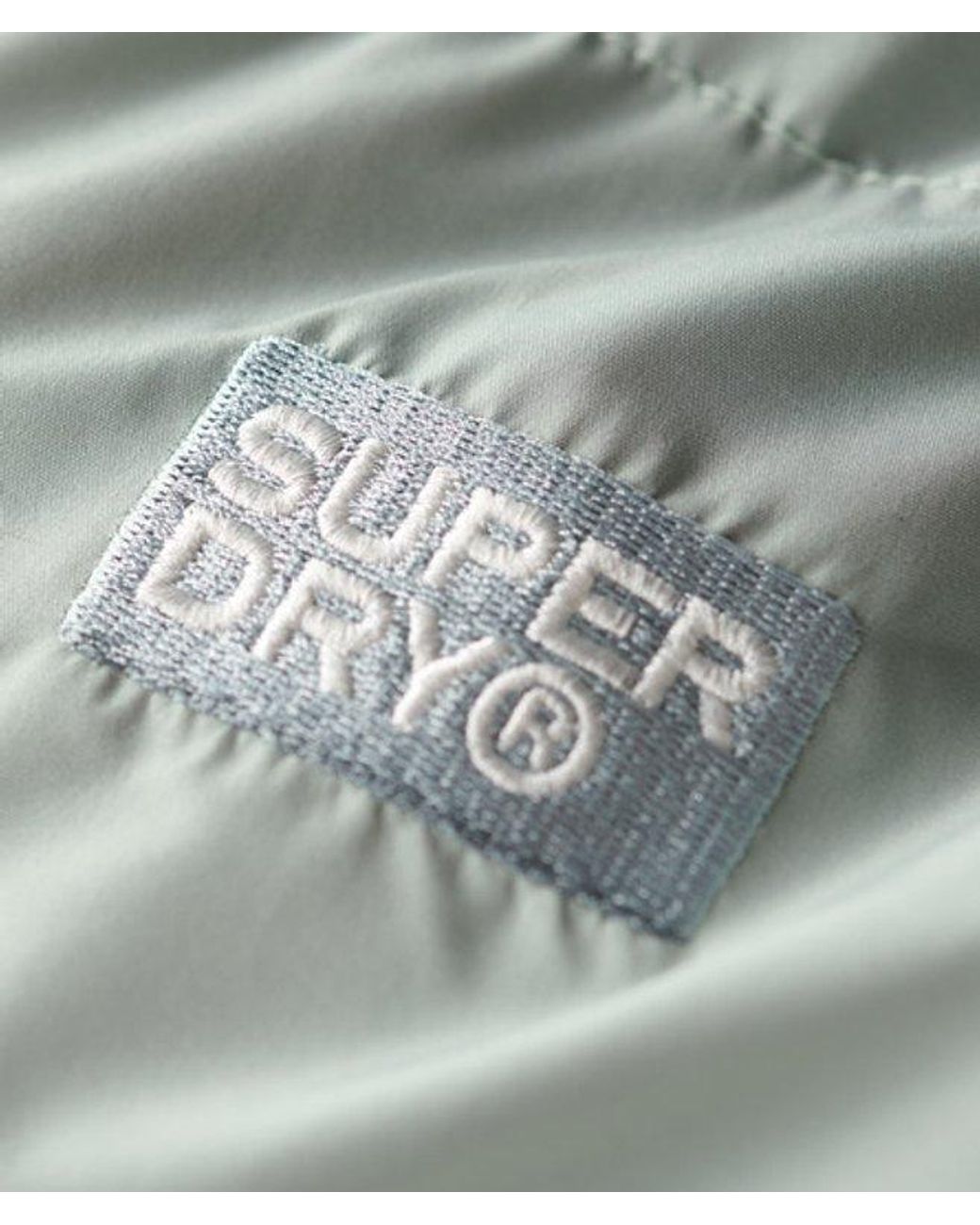 Superdry Gray Ladies Classic Hooded Five Baffle Sports Puffer Jacket