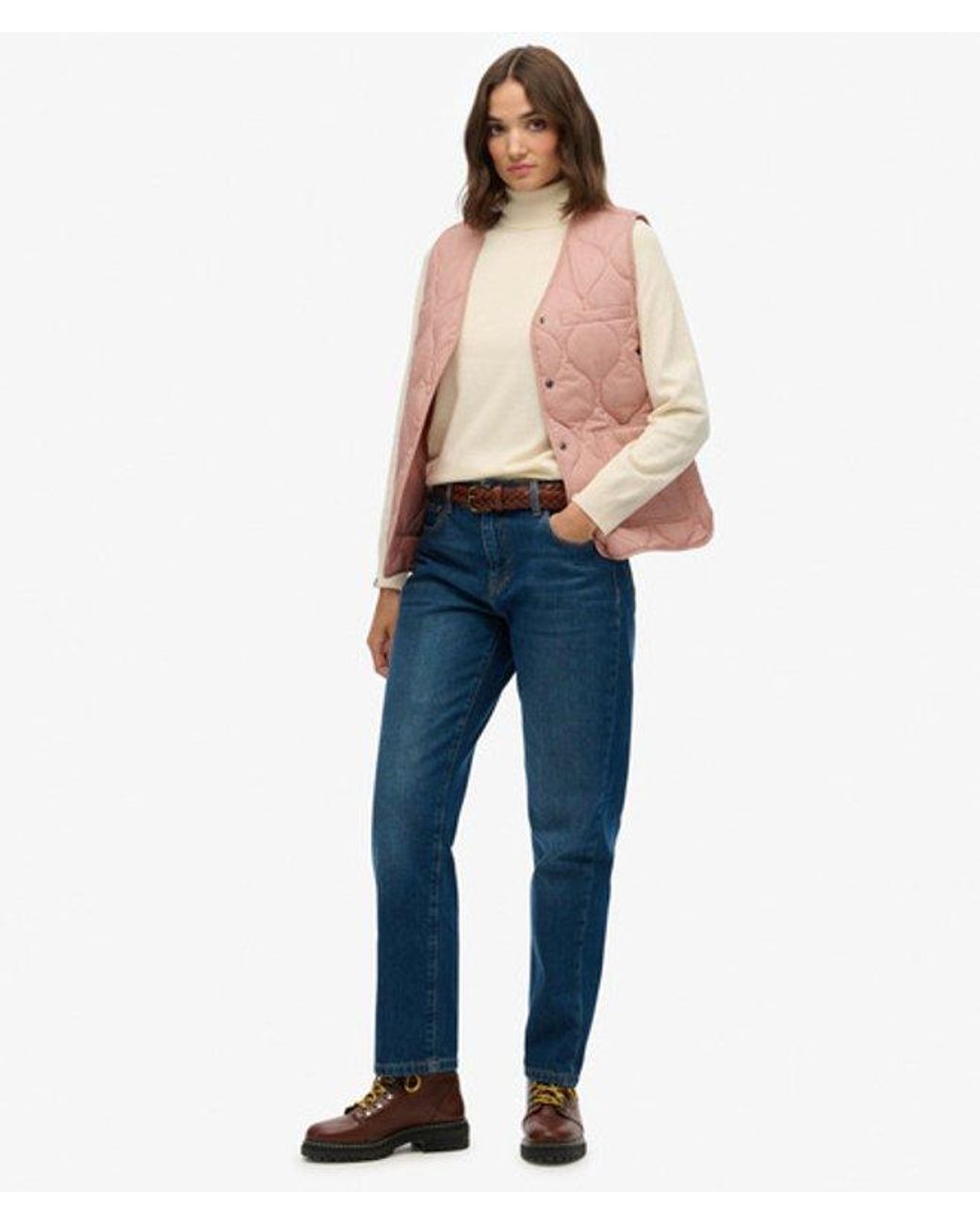Superdry Blue & Co Quilted Lite Liner Gilet