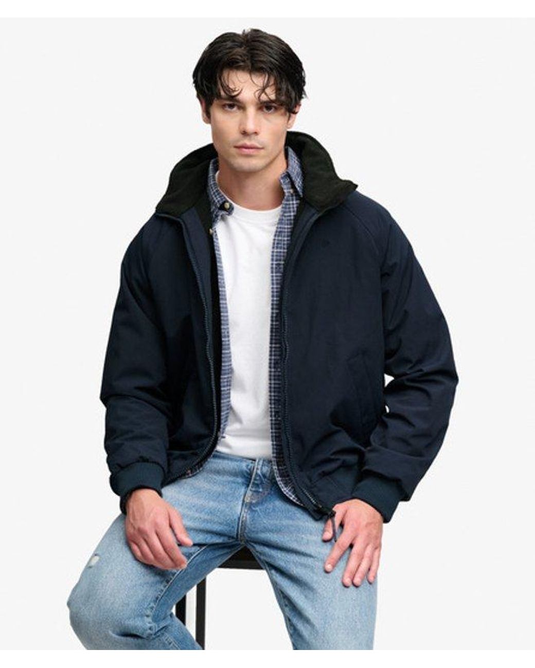 Superdry Blue & Co City Fleece Lined Jacket for men
