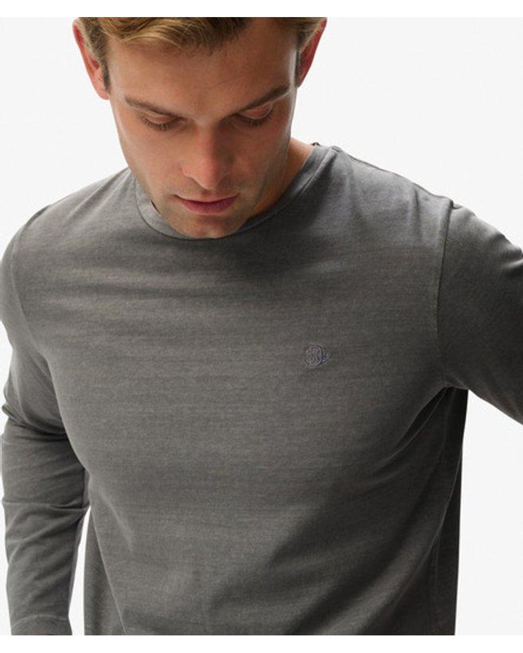 Superdry Gray Classic Essential Top for men