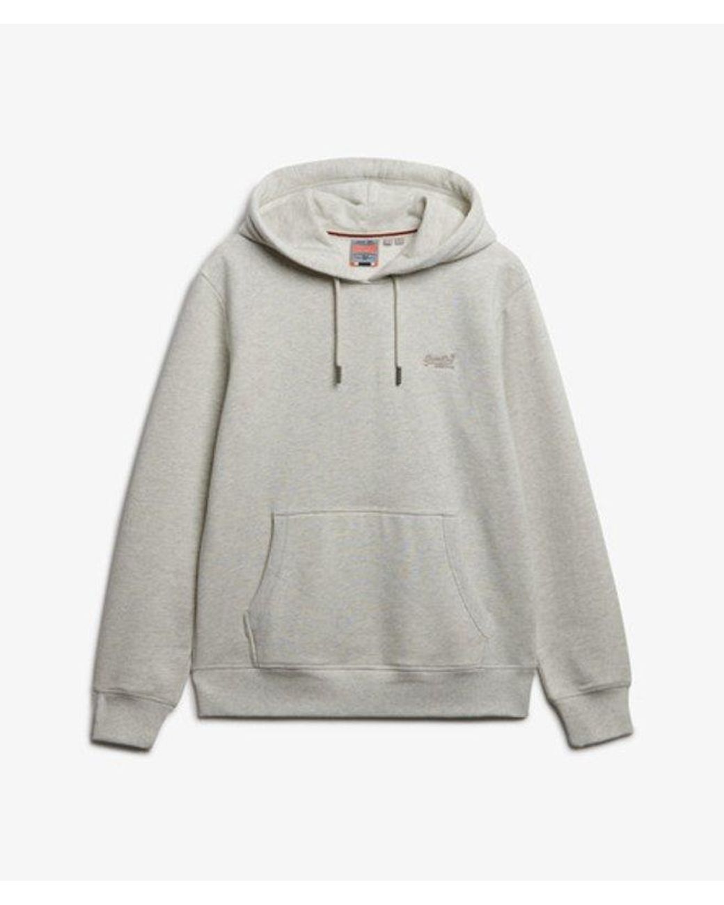 Superdry Gray & Co Essential Logo Hoodie for men