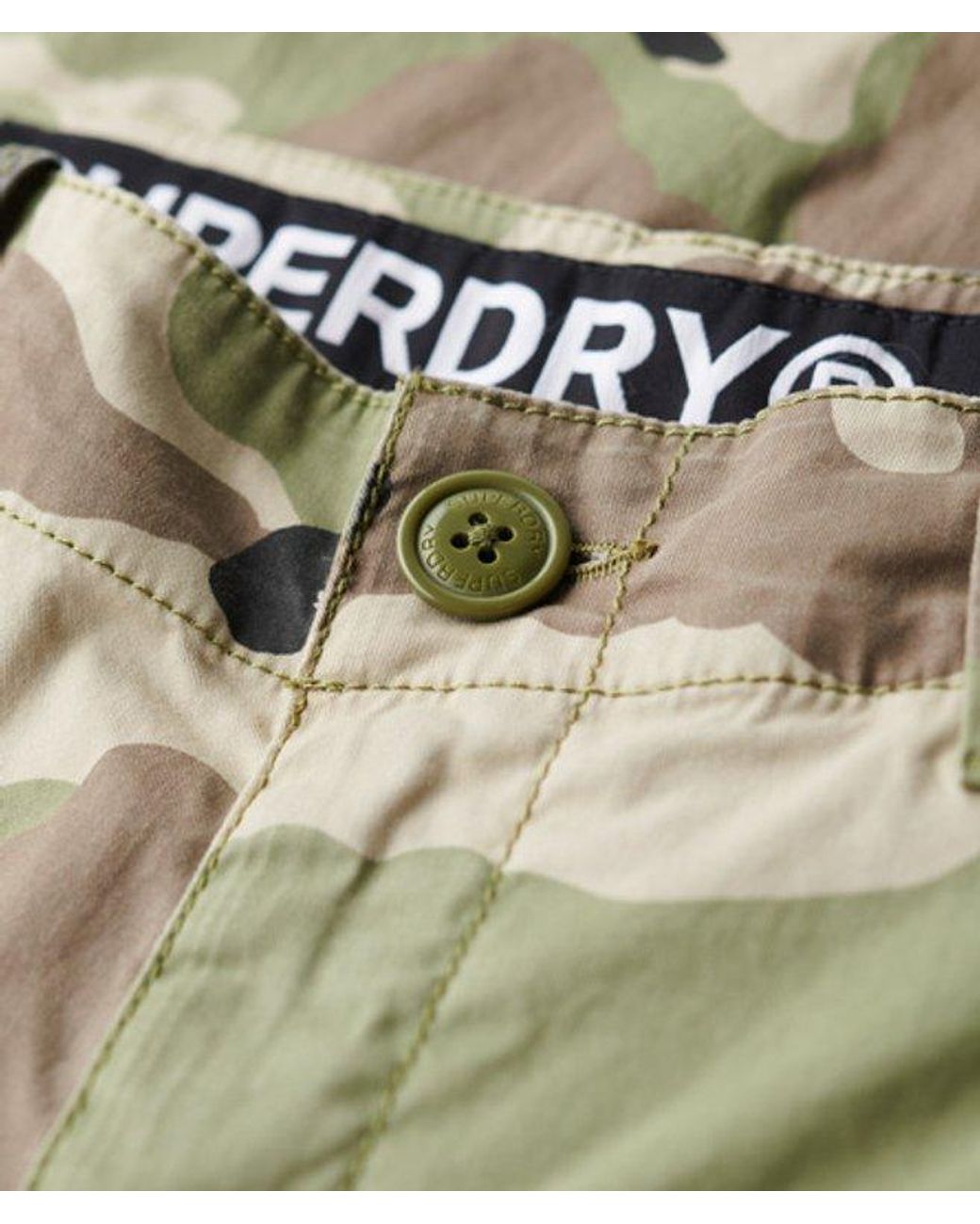 Superdry Blue & Co Low Rise Straight Cargo Pants