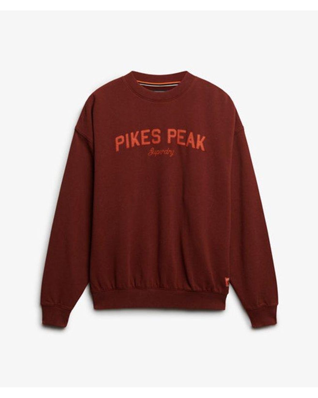 Superdry Red & Co Outdoor Location Loose Crew Sweatshirt