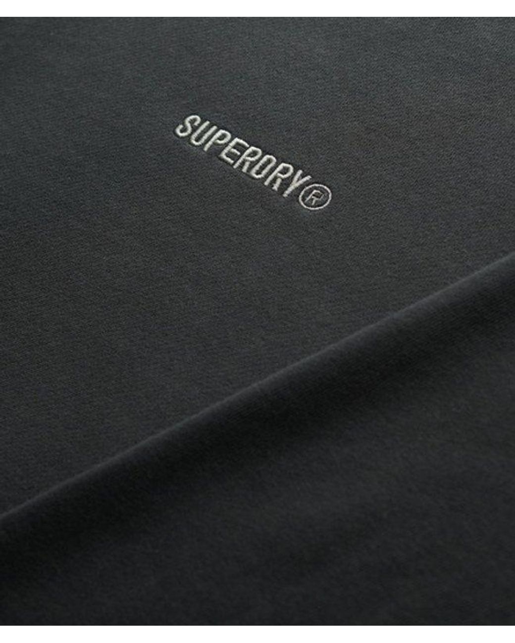 Superdry Black & Co Micro Logo Crew Sweatshirt for men