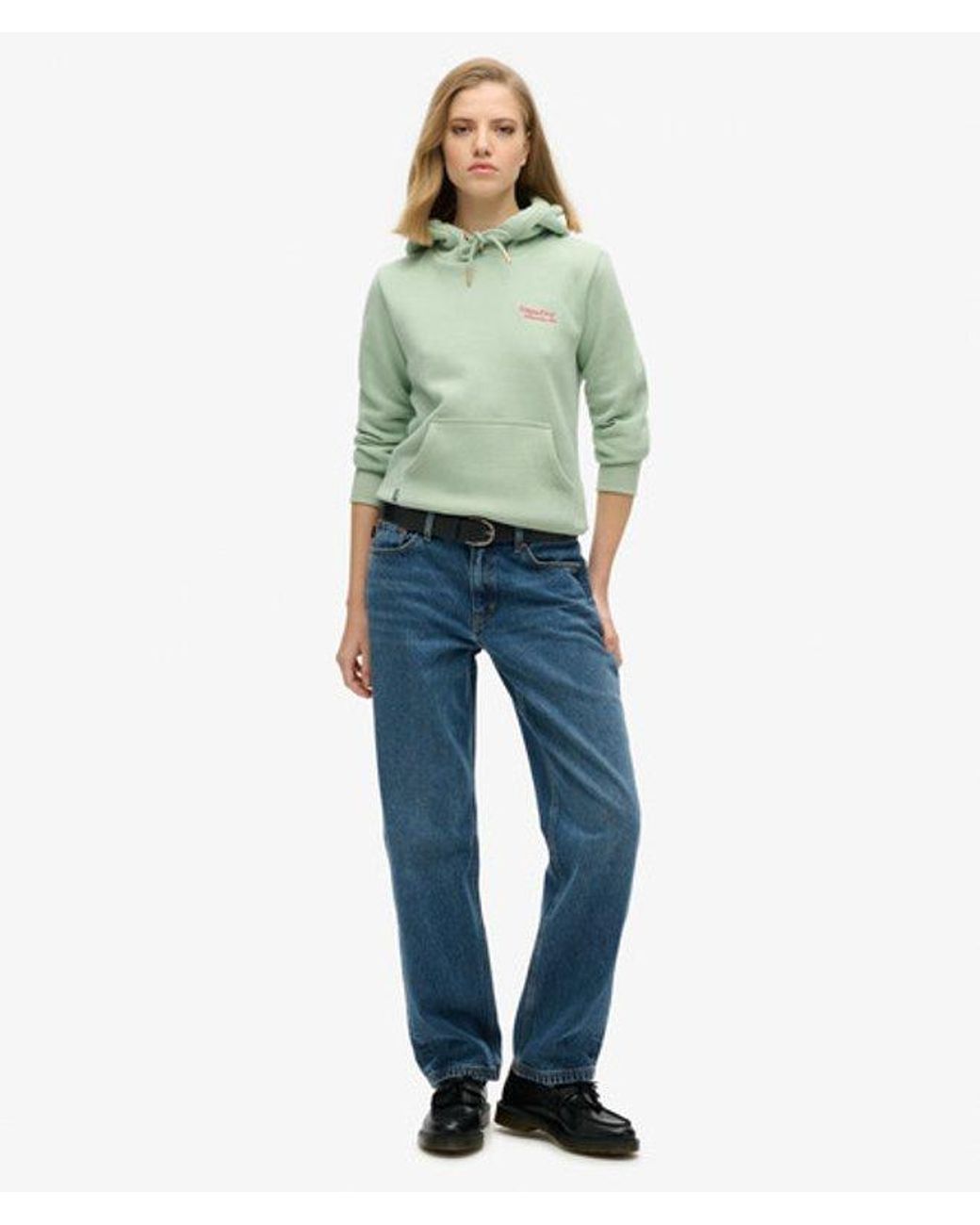 Superdry Green Essential Logo Hoodie