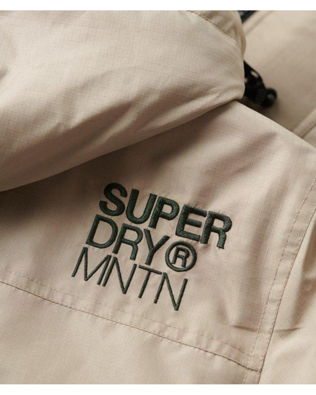 Superdry Natural Mens Embroidered Mountain Sd Windcheater Jacket for men