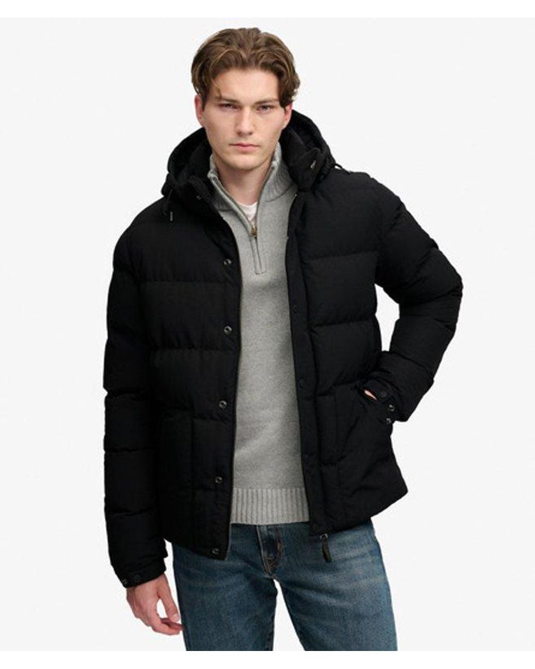 Superdry Black & Co Classic Everest Puffer Jacket for men