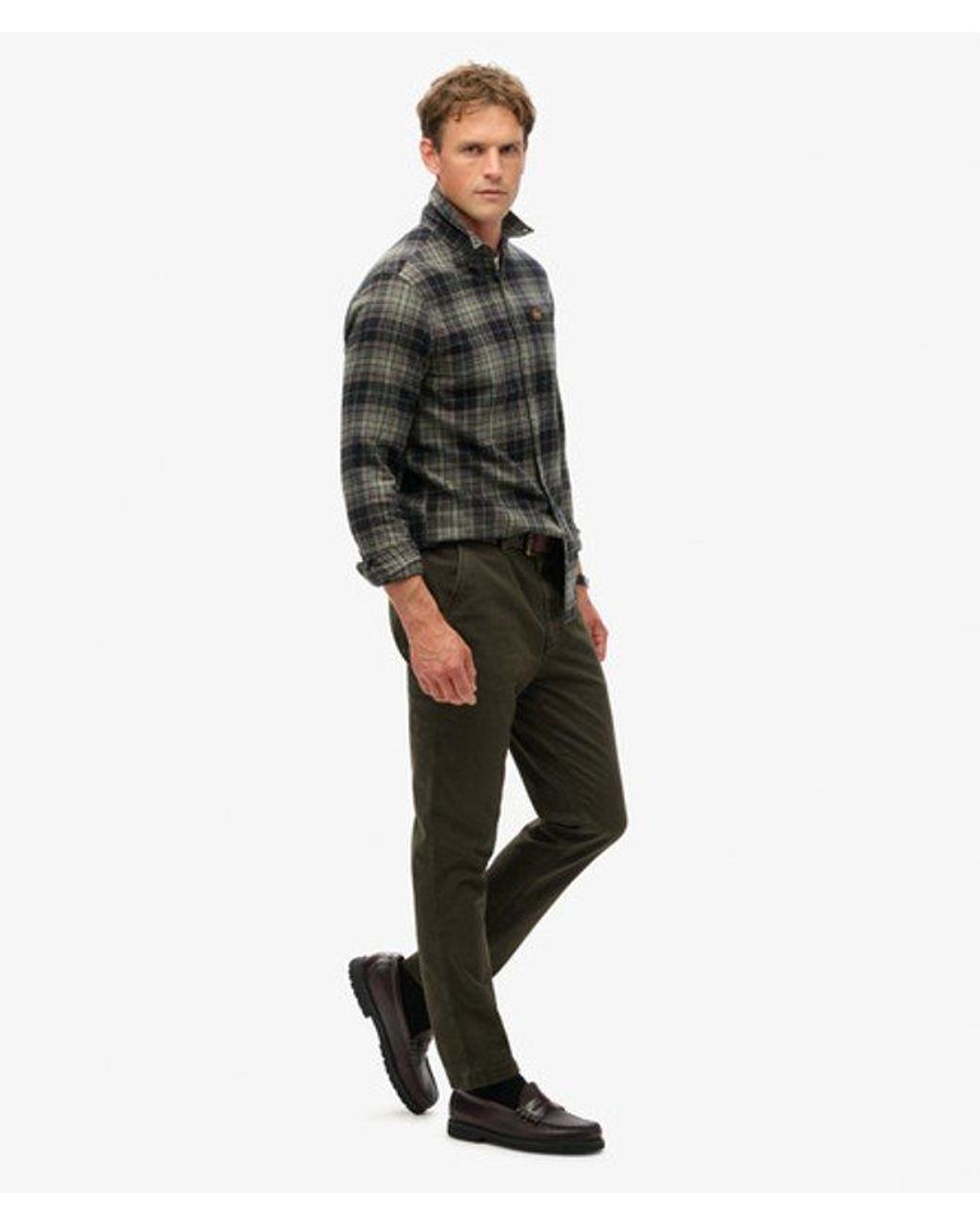 Superdry Green International Chino Pants Size: 30/32 for men