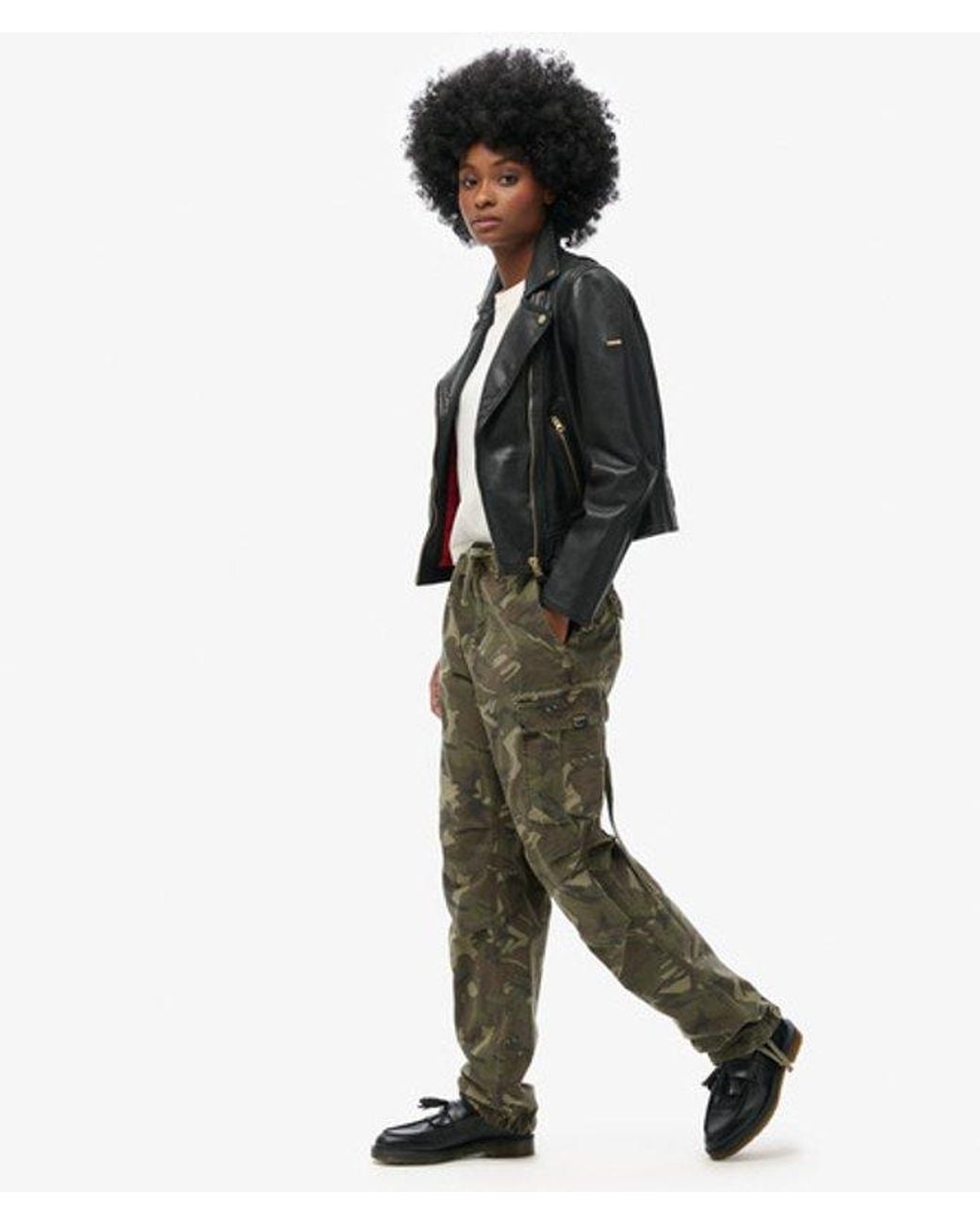 Superdry Green & Co Low Rise Para Cargo Pants