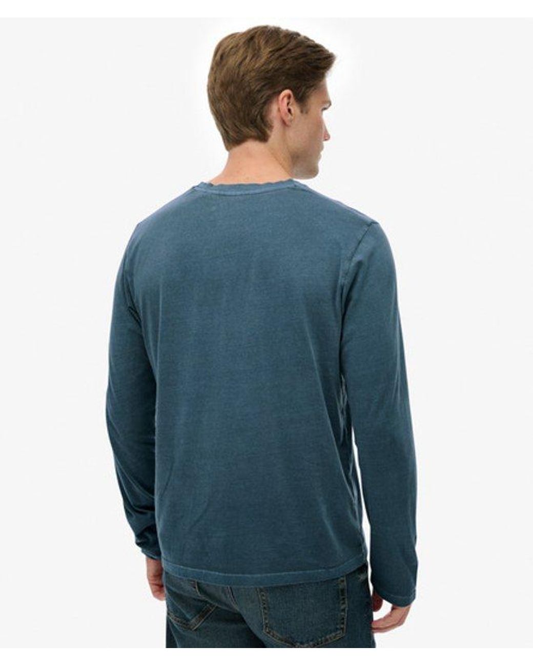 Superdry Classic Essential Top in het Blue voor heren