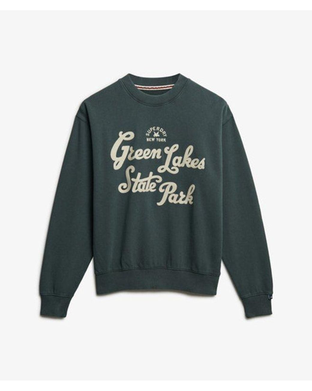Superdry Green Lo-Fi Outdoor Loose Sweatshirt
