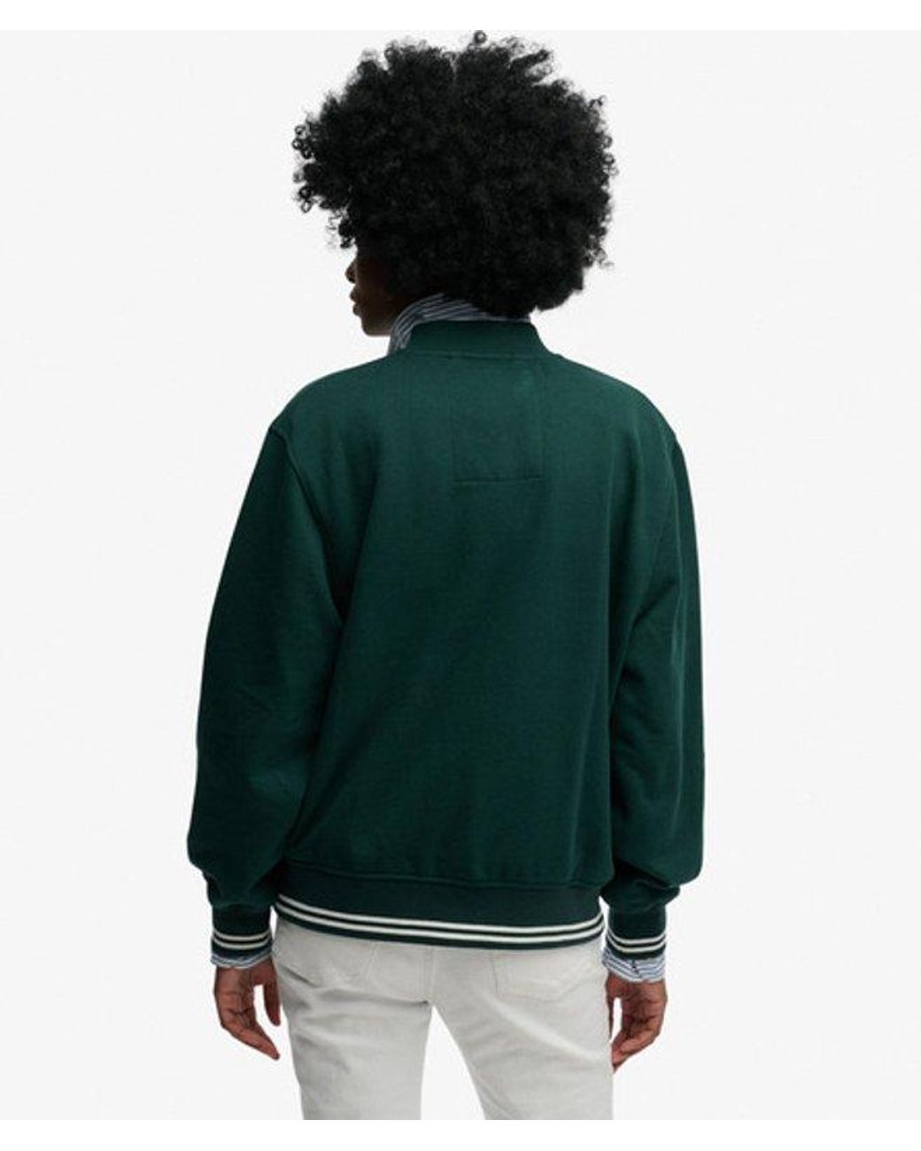 Superdry Green & Co Country Club Jersey Bomber