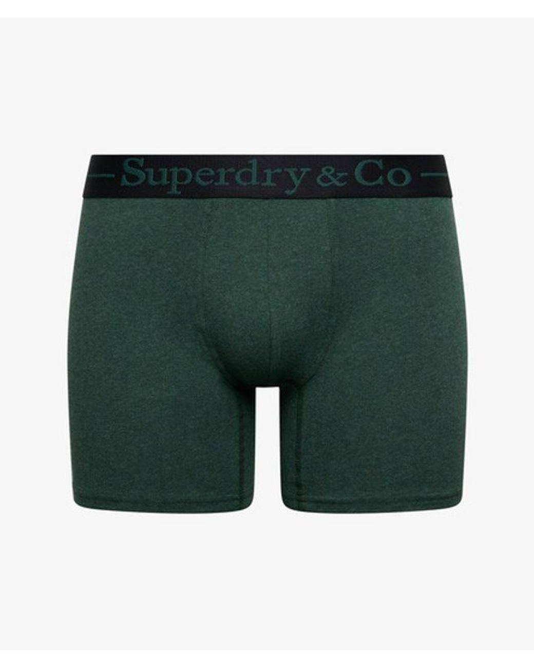 Superdry Green Co Boxer Triple Pack for men